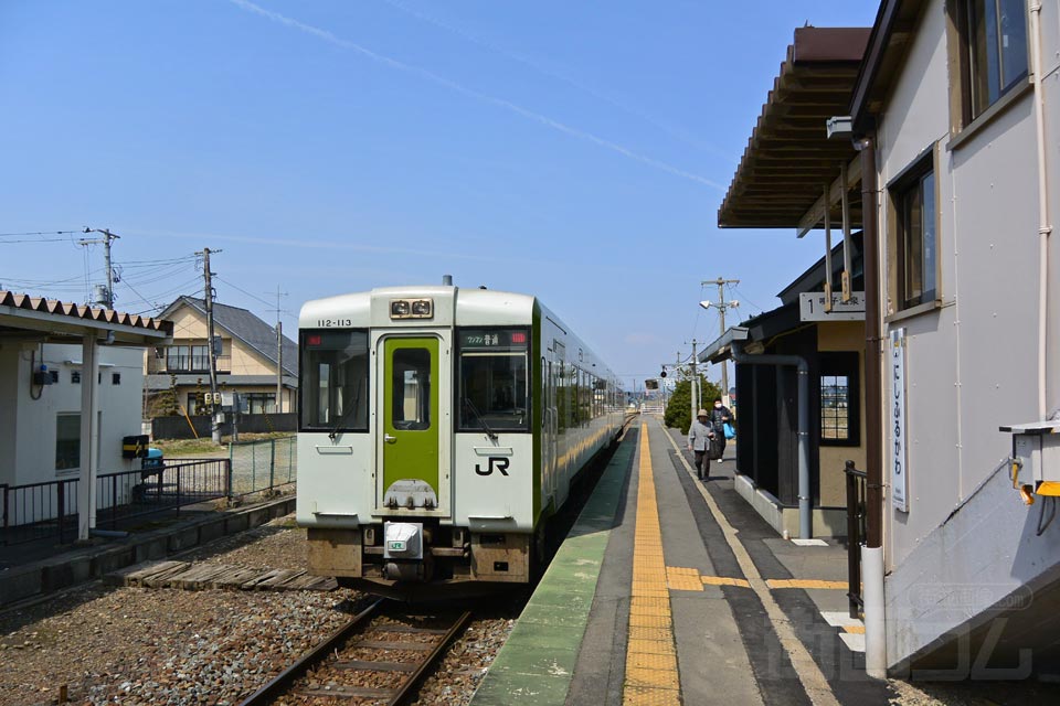 JR西古川駅ホーム(JR陸羽東線)