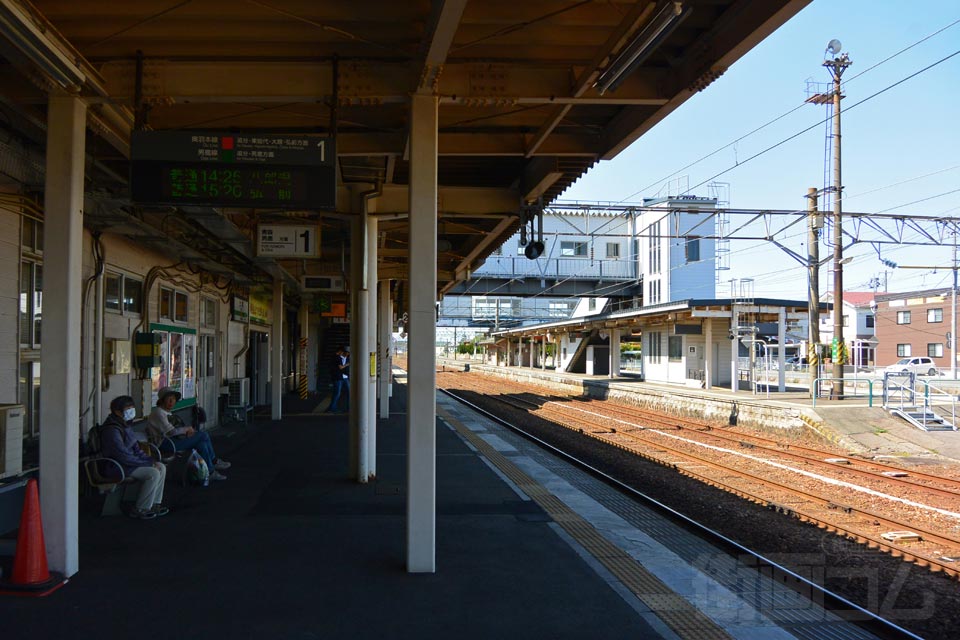 JR土崎駅ホーム(JR奥羽本線)