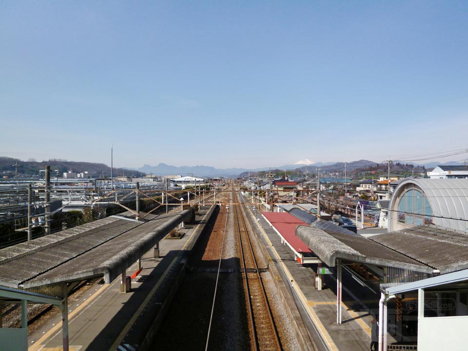 JR群馬八幡駅ホーム写真画像