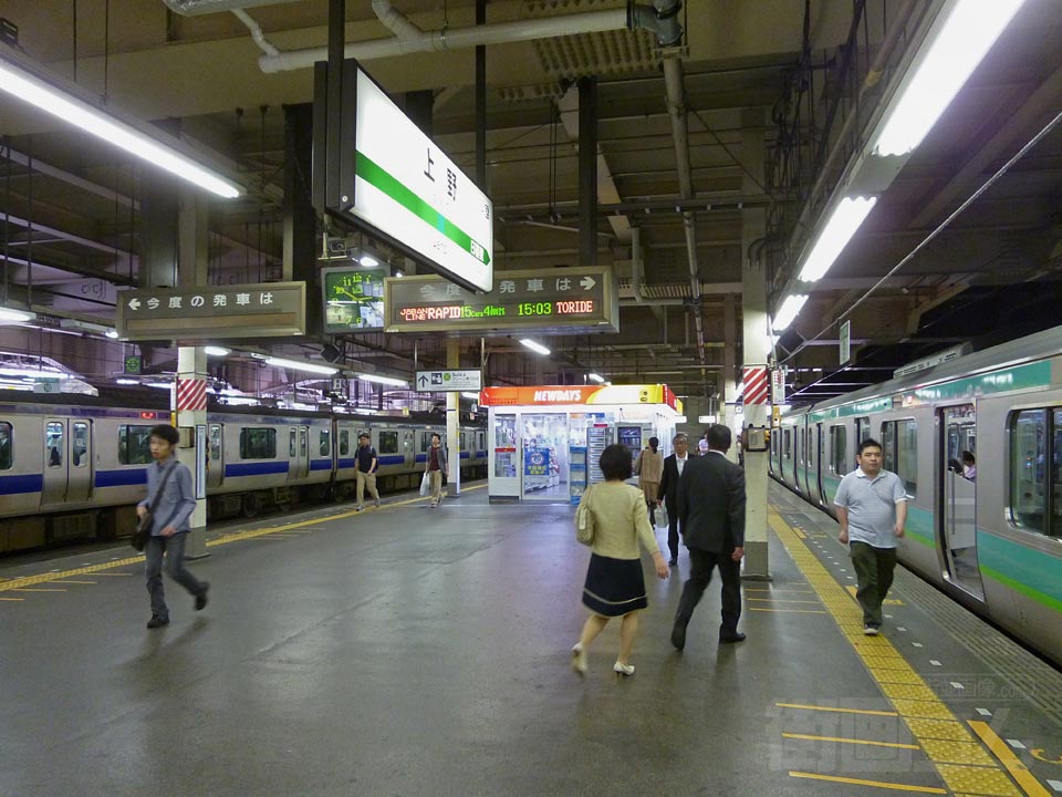 JR上野駅ホーム(常磐線)