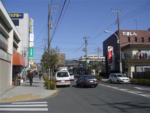 羽村駅前中央通り写真画像