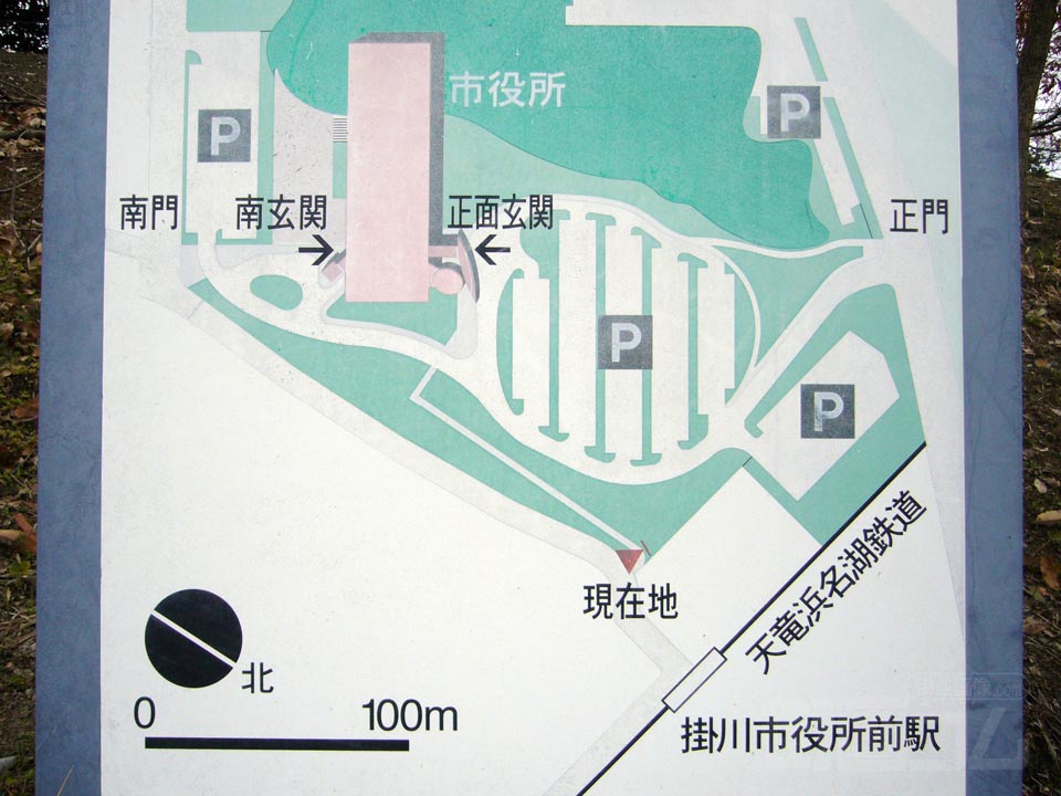 天竜浜名湖鉄道掛川市役所前駅周辺MAP