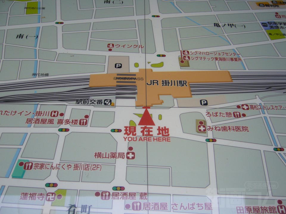 掛川駅前周辺MAP