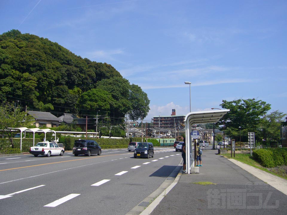 京阪石山寺バス停