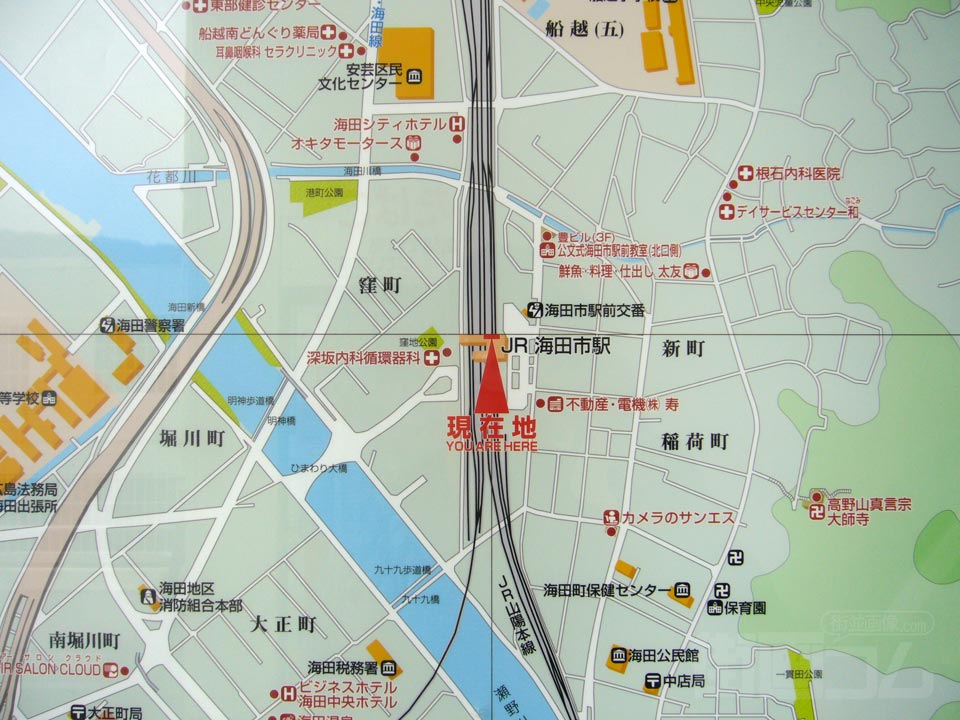 海田市駅前周辺MAP