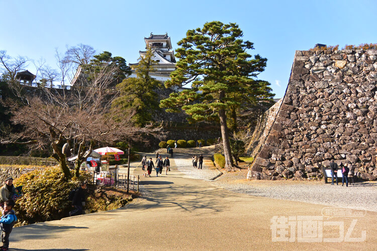 高知城「三の丸石垣」