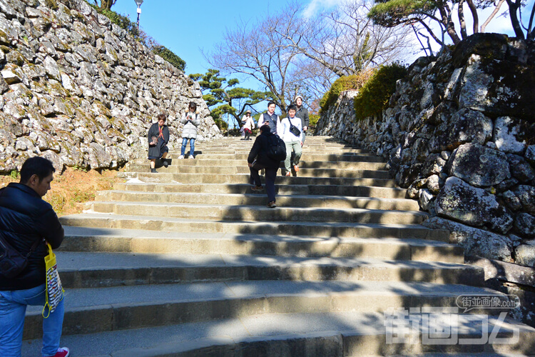 高知城「二の丸」石垣