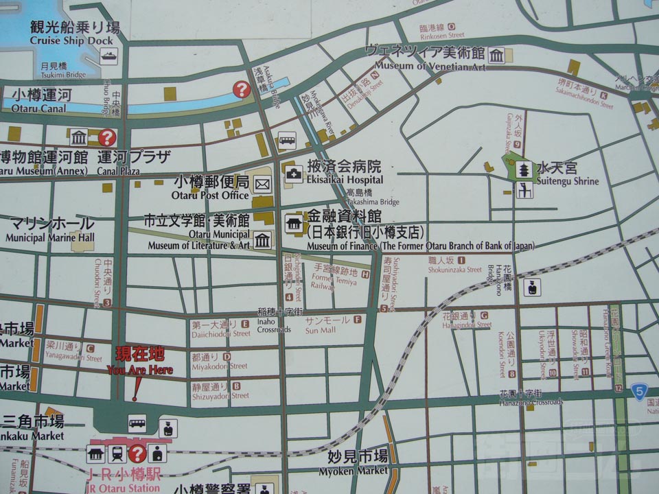 小樽駅前周辺MAP