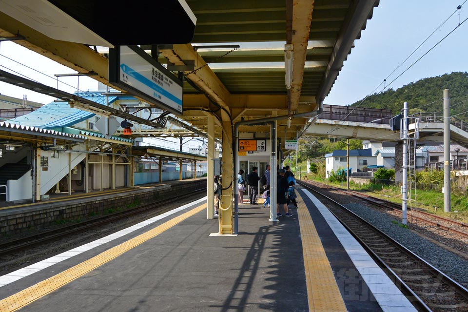 青い森鉄道浅虫温泉駅ホーム(青い森鉄道青い森鉄道線)