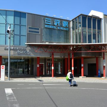 青森県三沢市三沢駅周辺