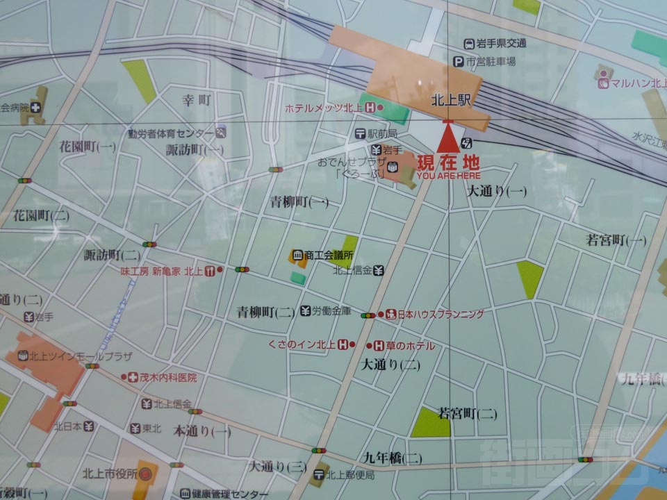 北上駅周辺MAP