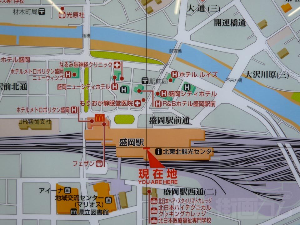 盛岡駅周辺MAP