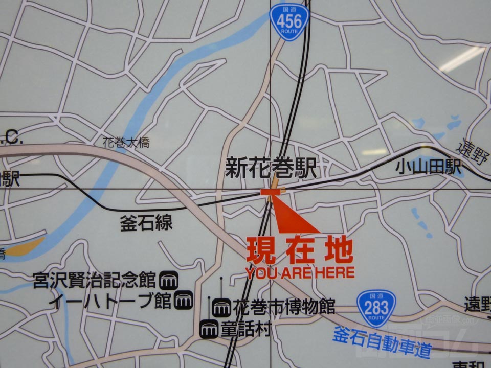 新花巻駅周辺MAP