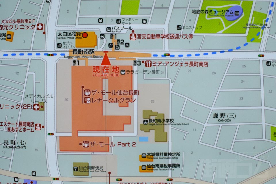 長町南駅周辺MAP
