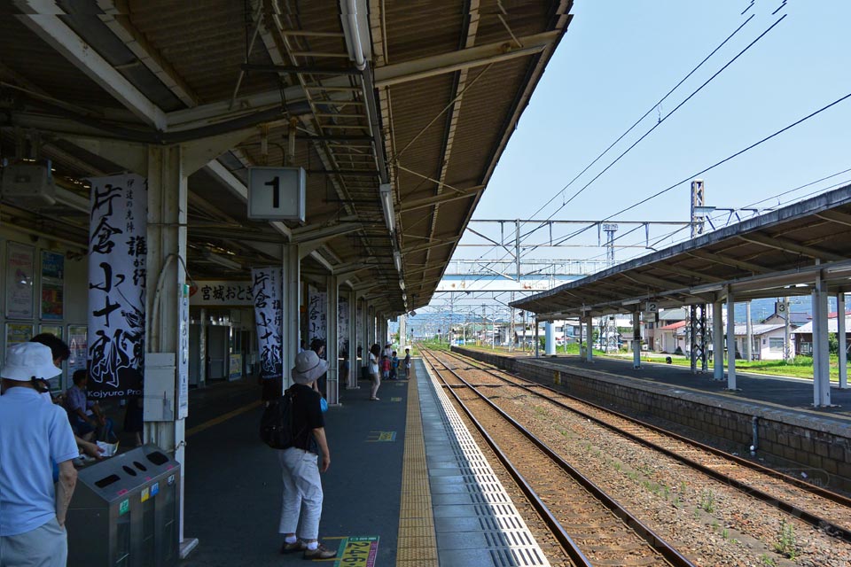 JR白石駅ホーム(JR東北本線)