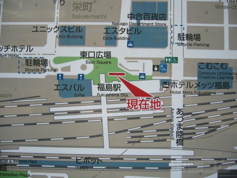 福島駅東口MAP