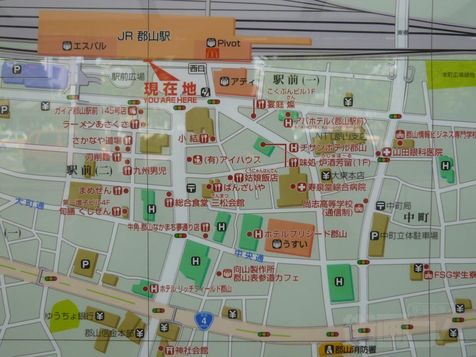 郡山駅周辺MAP