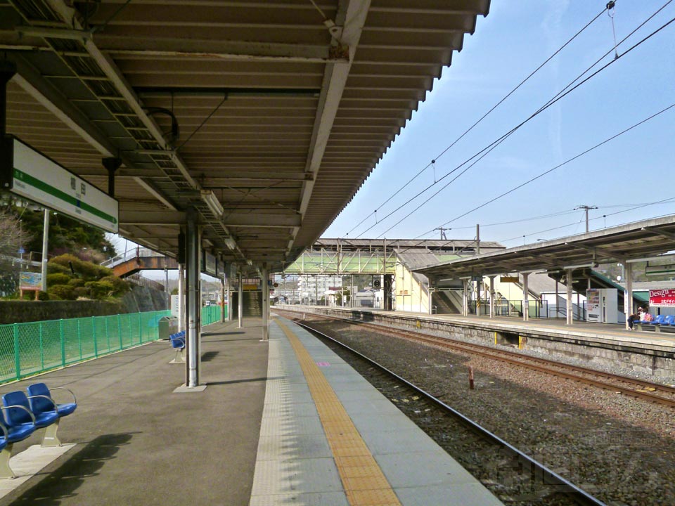 JR植田駅ホーム(JR常磐線)