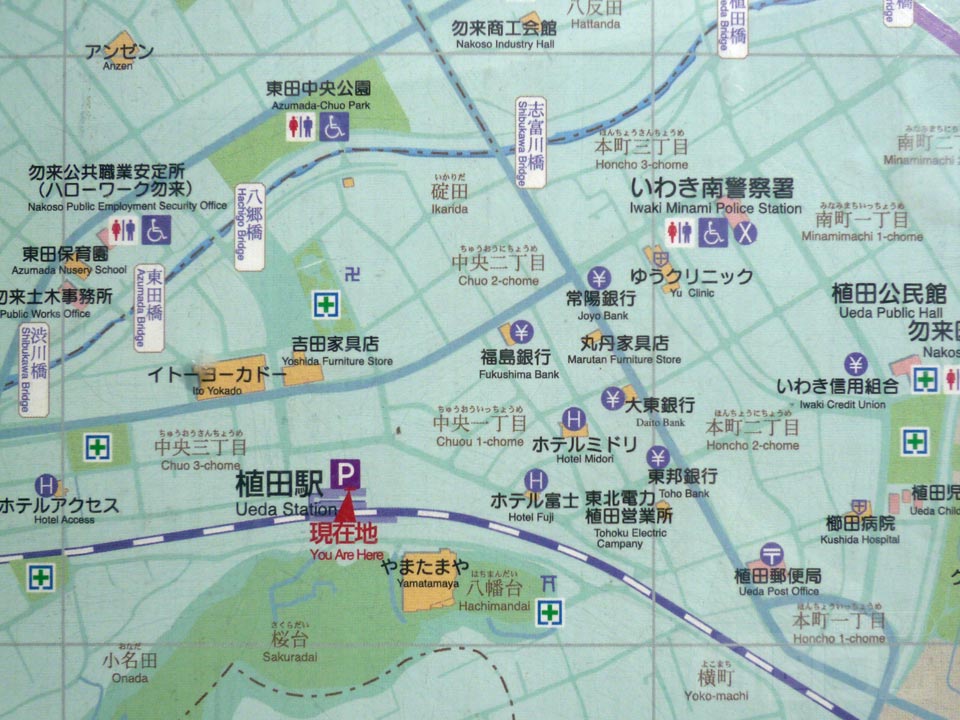 植田駅周辺MAP