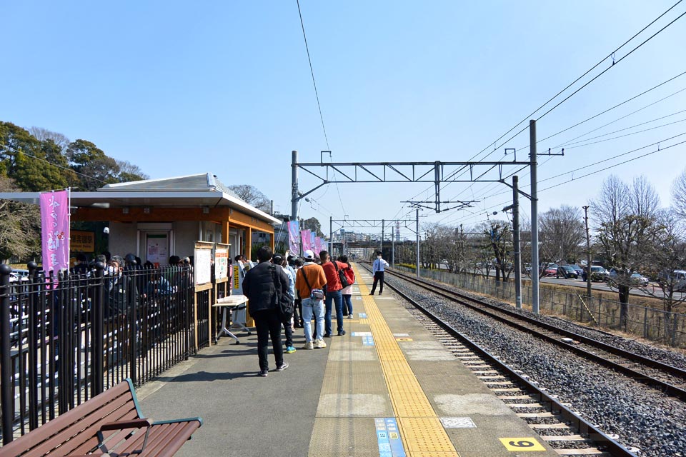 JR偕楽園駅ホーム(JR常磐線)