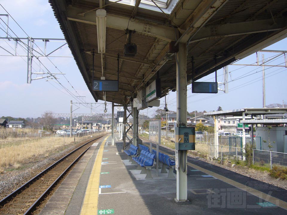 JR南中郷駅ホーム(JR常磐線)