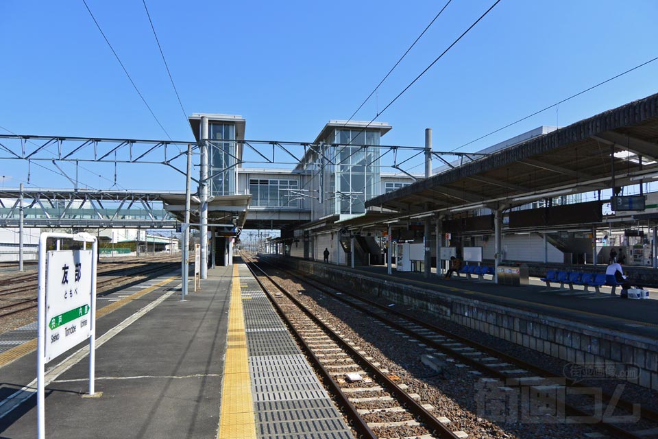 JR友部駅ホーム(JR水戸線)