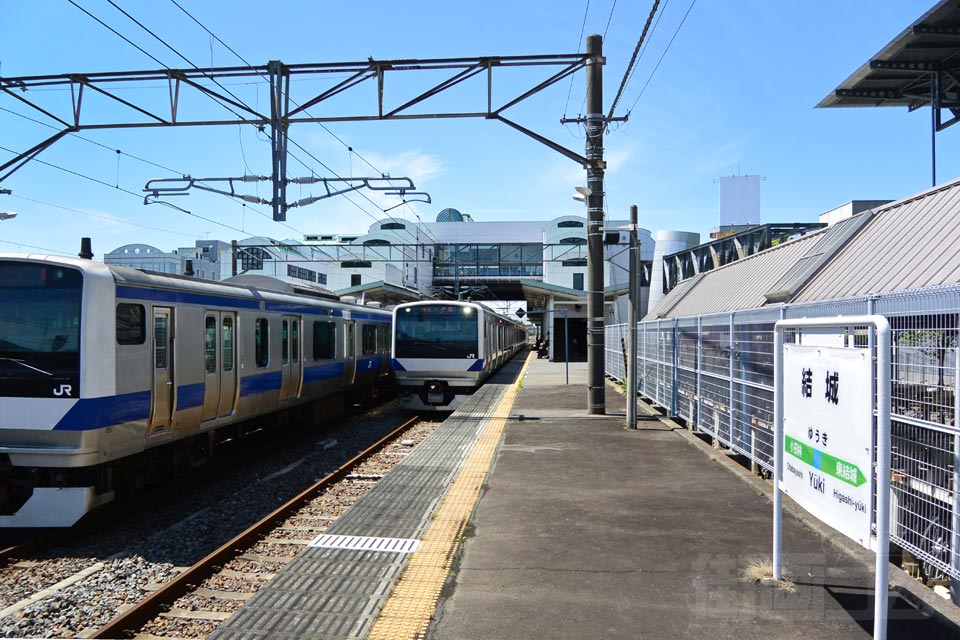 JR結城駅ホーム(JR水戸線)