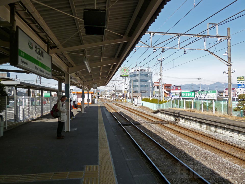 JR北高崎駅ホーム(JR信越本線)写真画像