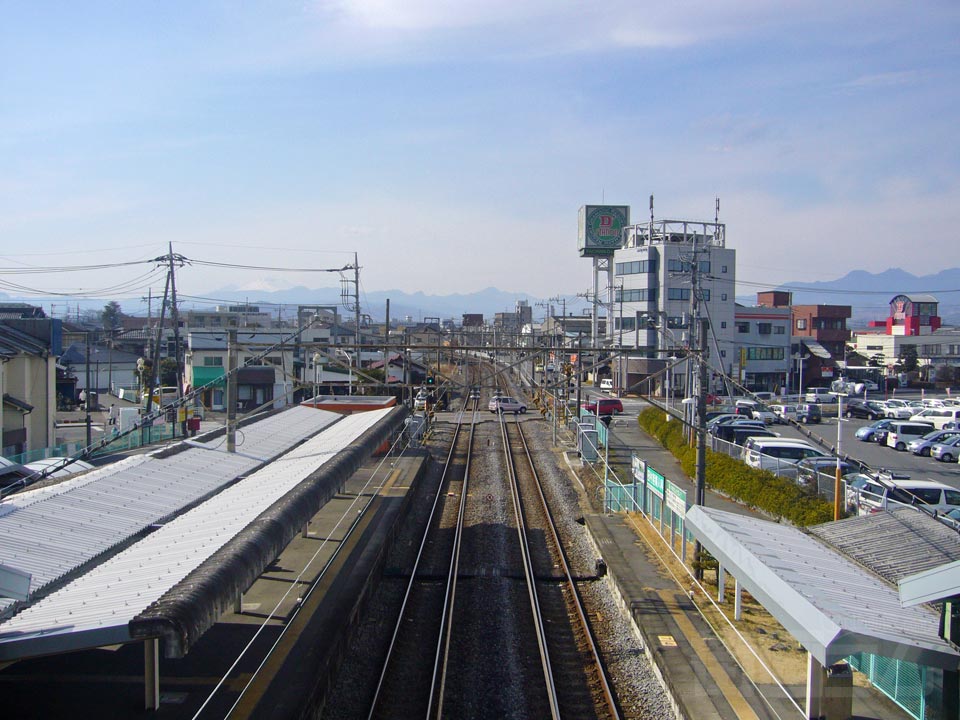 JR北高崎駅から群馬八幡駅方面写真画像