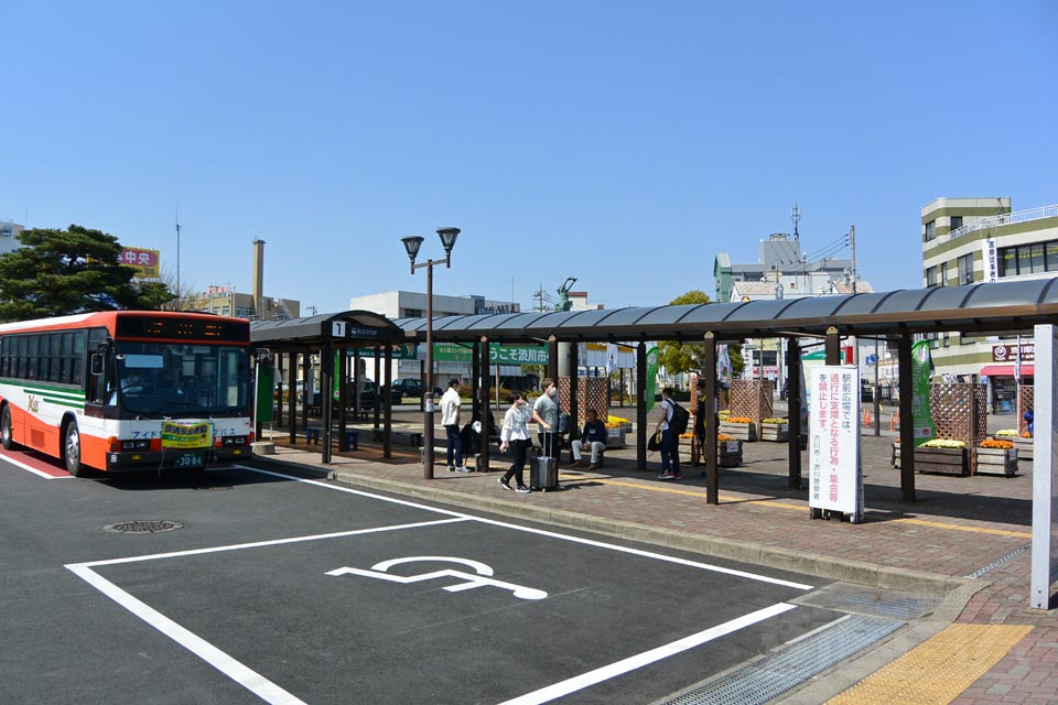 渋川駅バス停