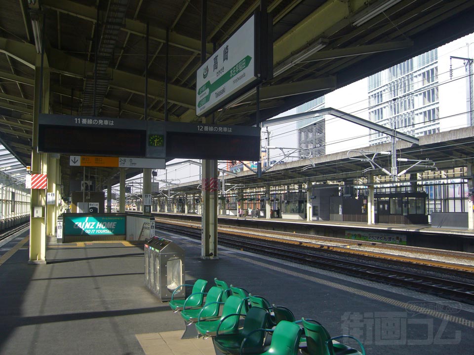 JR高崎駅ホーム(JR上越新幹線・JR北陸新幹線)写真画像