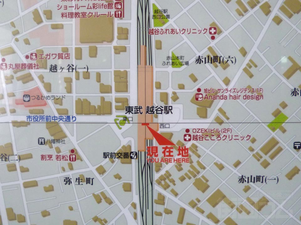 越谷駅周辺MAP