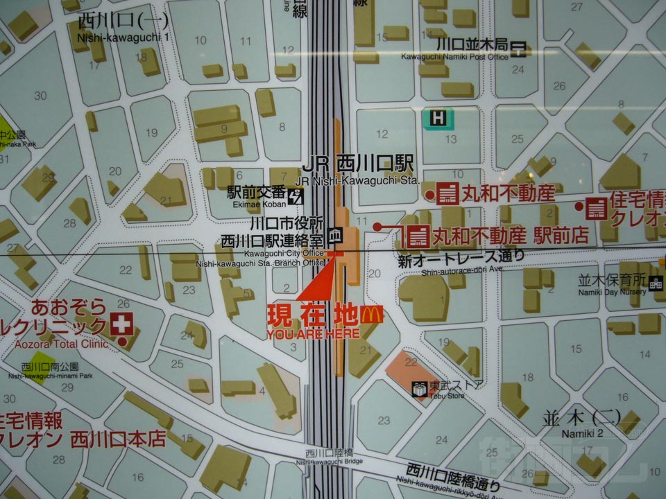 西川口駅前周辺MAP