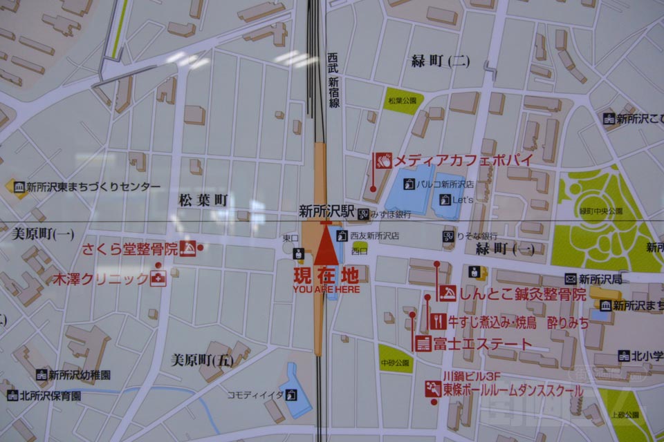 新所沢駅周辺MAP