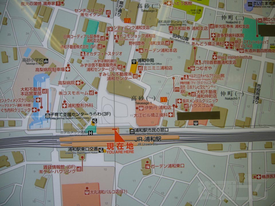 JR浦和駅周辺MAP