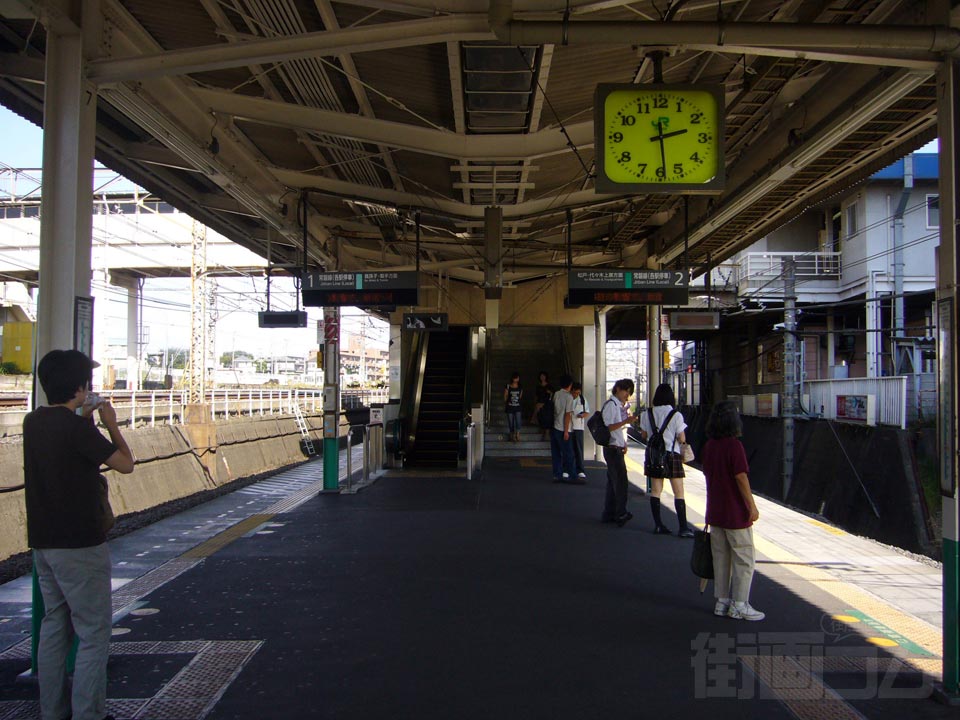 JR北柏駅ホーム(JR常磐線)