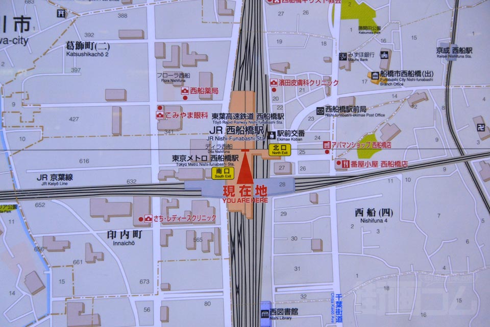 西船橋駅周辺MAP