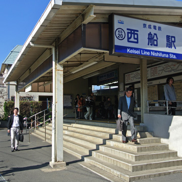 千葉県船橋市新京成西船駅前写真画像