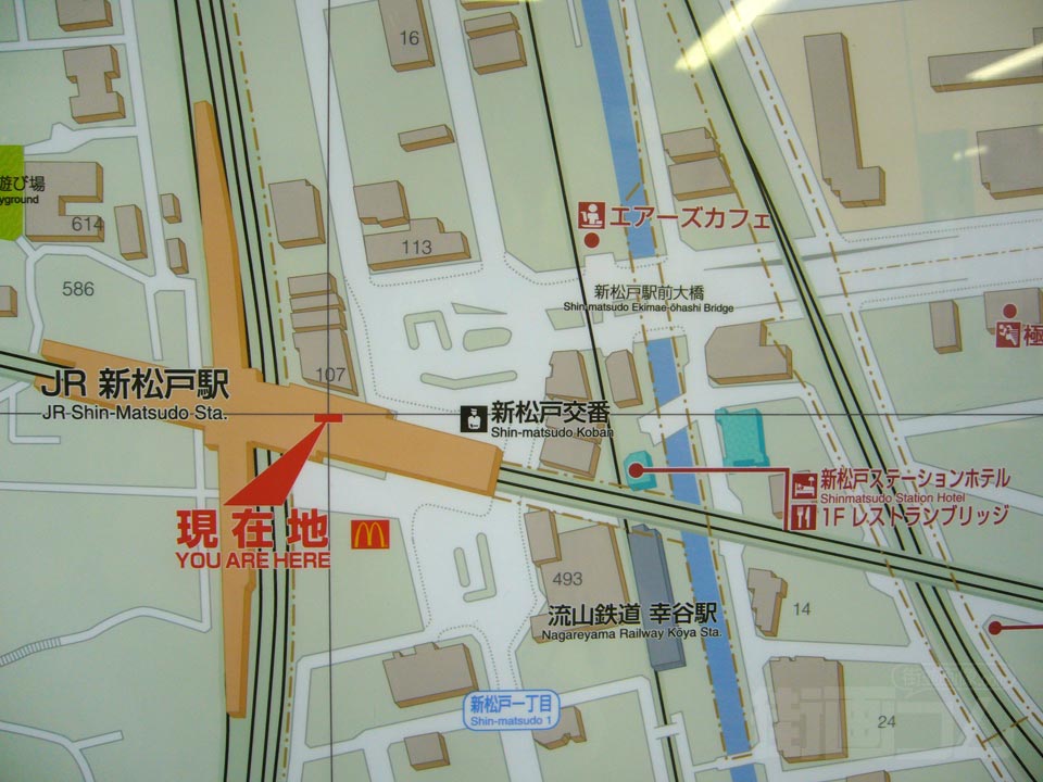新松戸・幸谷駅前周辺MAP