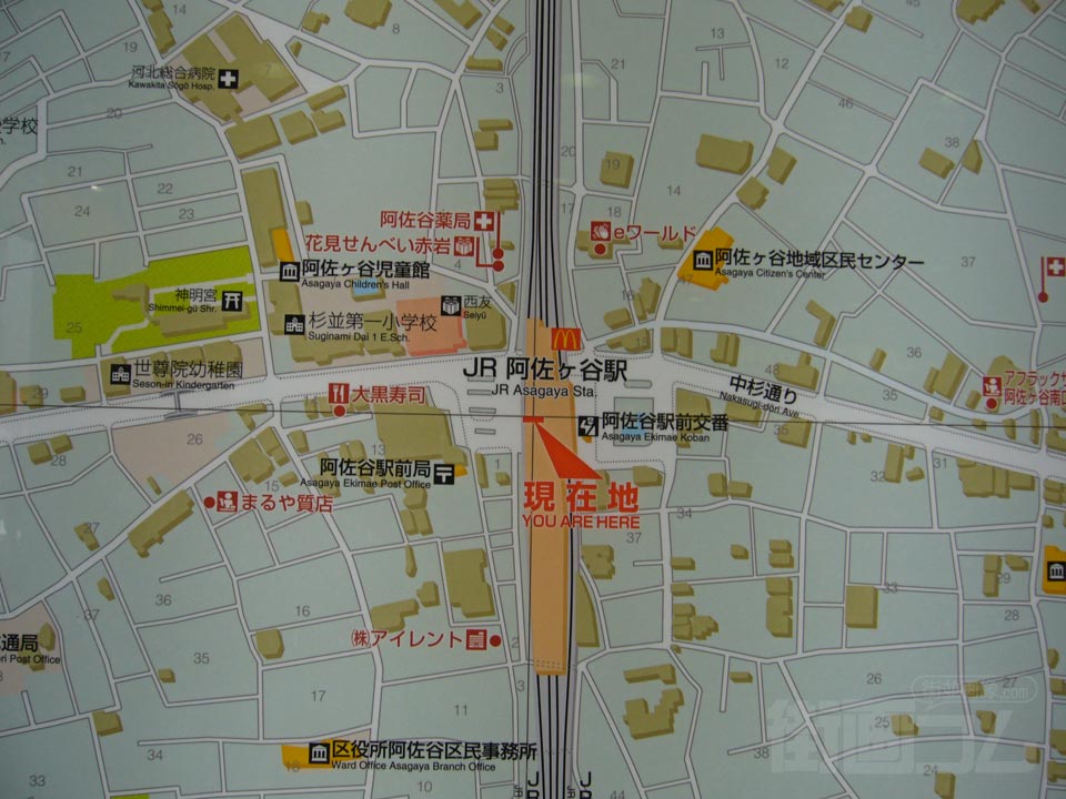 JR阿佐ヶ谷駅周辺MAP