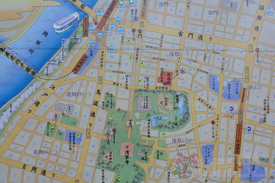 浅草駅周辺MAP