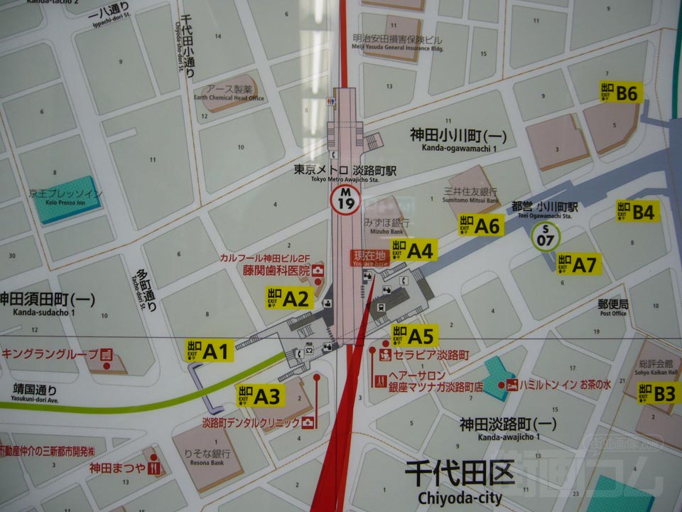 淡路町周辺MAP