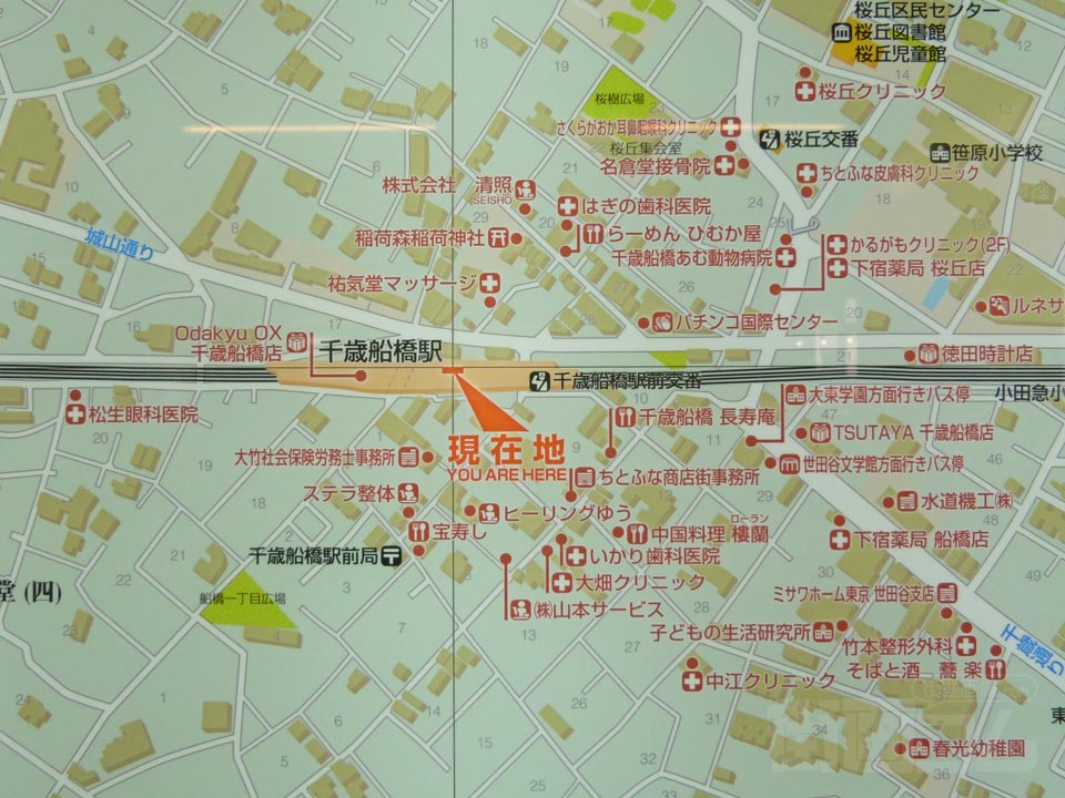 千歳船橋駅周辺MAP