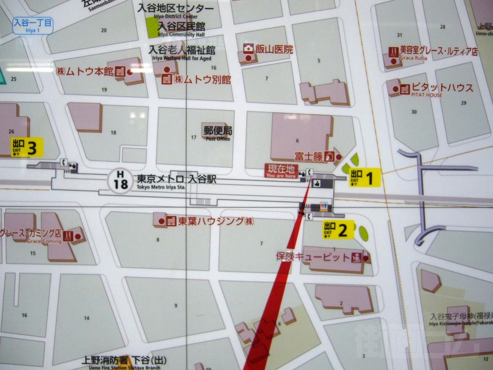 入谷駅前周辺MAP