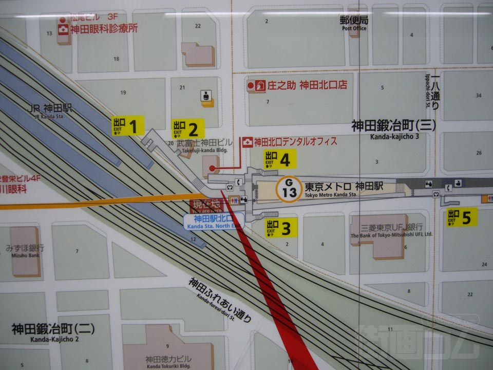 神田駅前周辺MAP