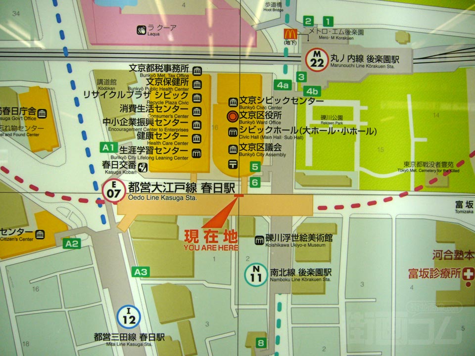 春日駅前周辺MAP
