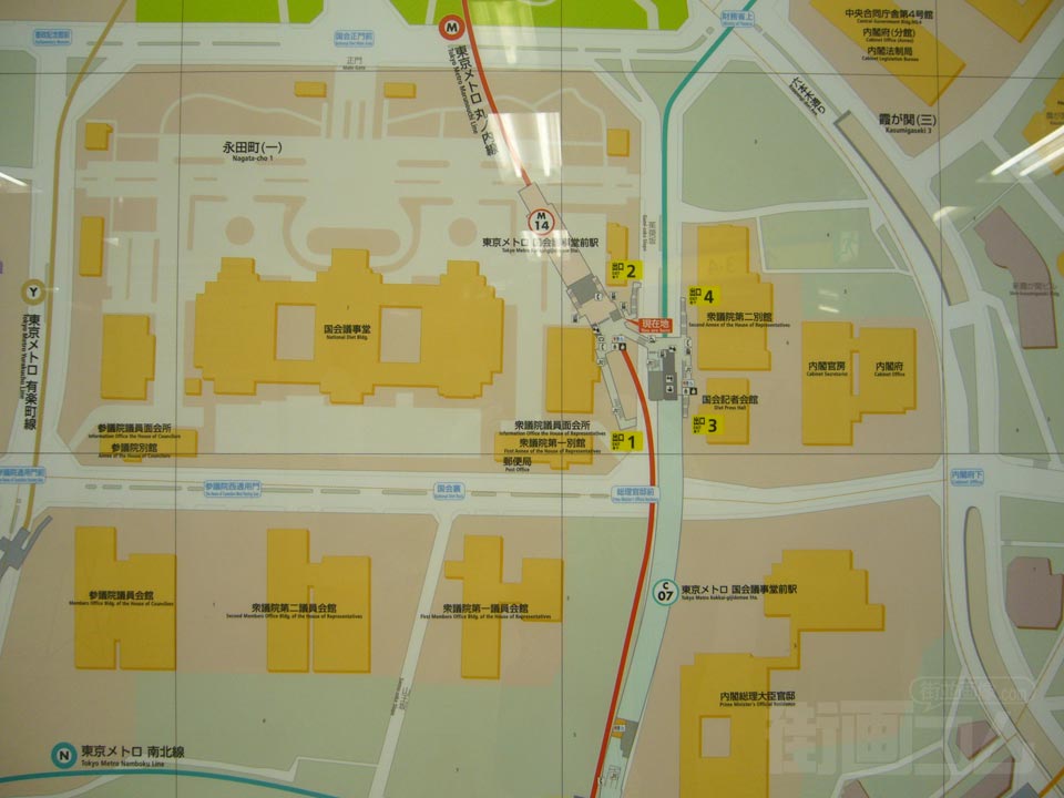国会議事堂前駅周辺MAP