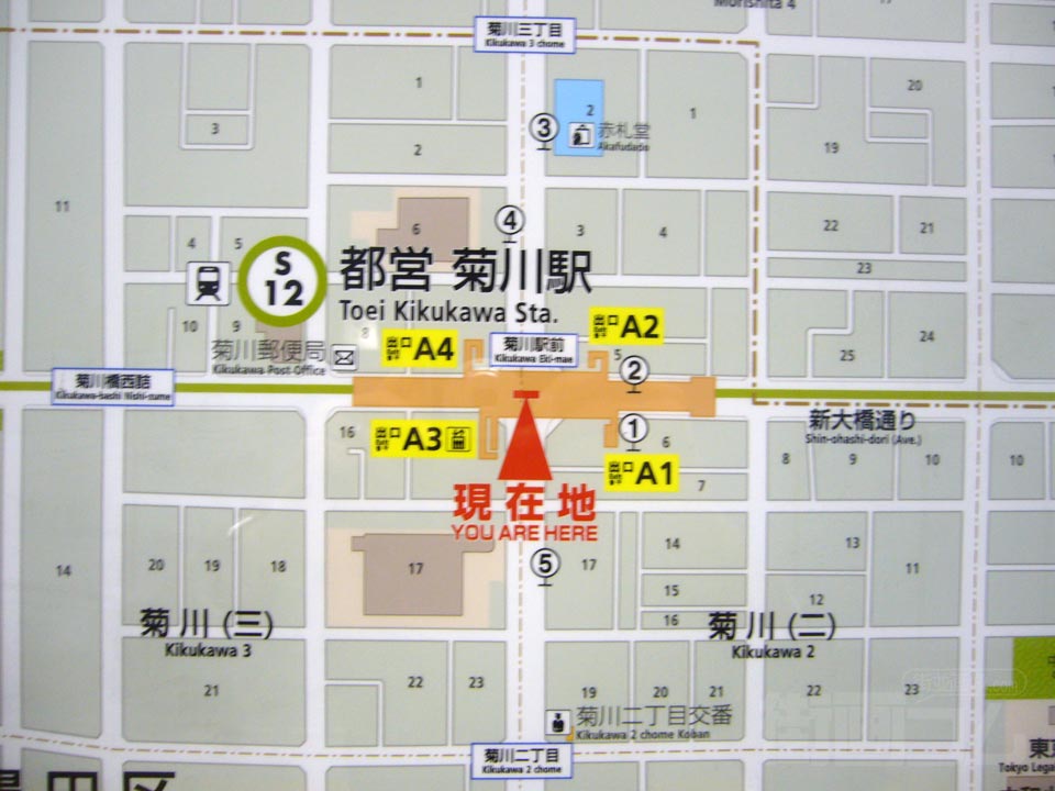 菊川駅前周辺MAP