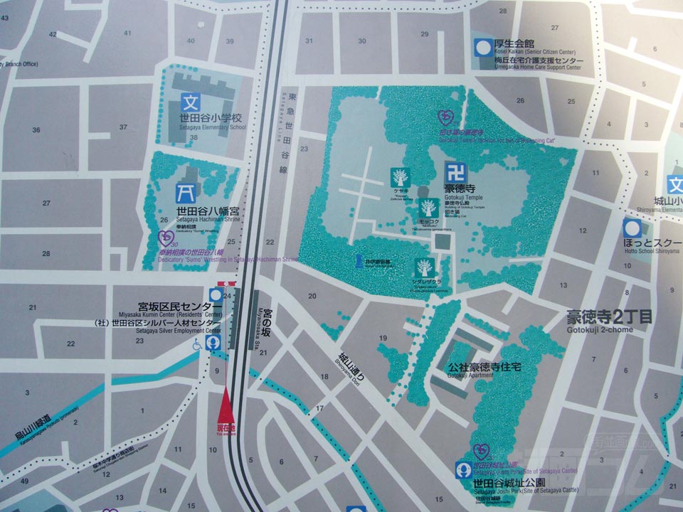 宮の坂駅前周辺MAP