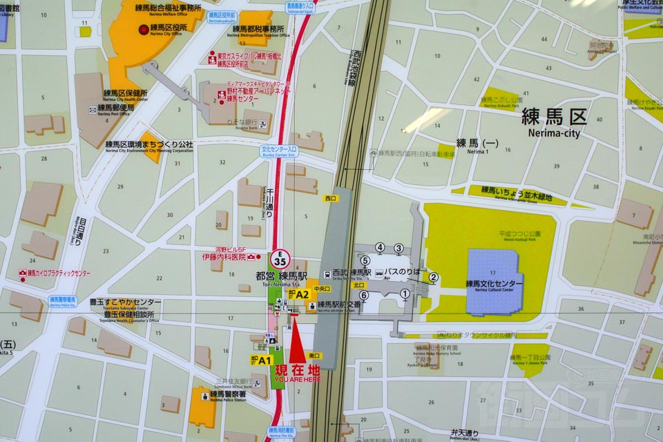 練馬駅周辺MAP